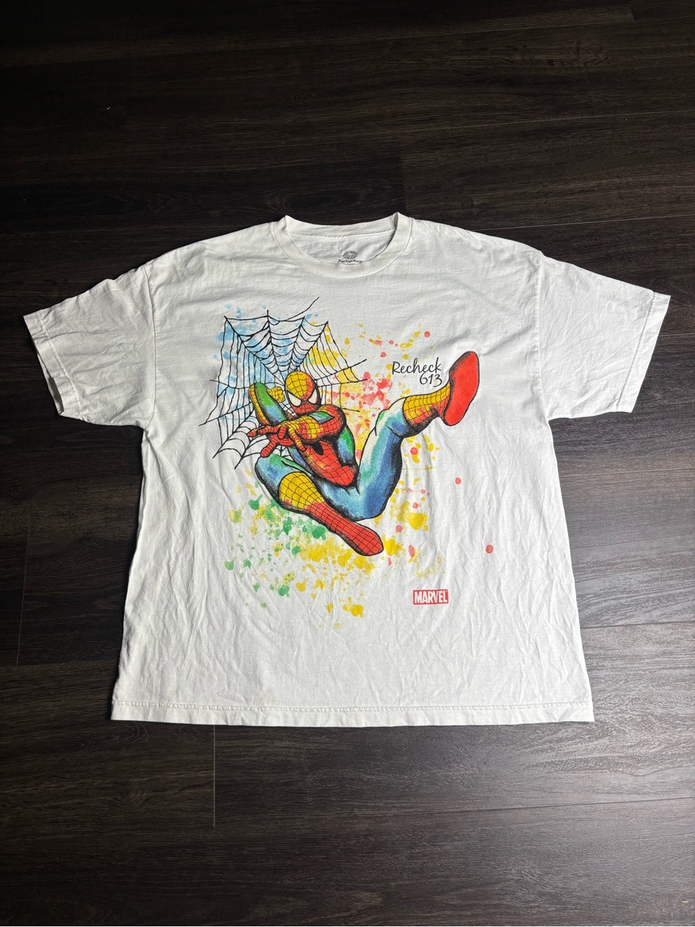 Recheck 613 Marvel Spiderman T-shirt Size XXL
